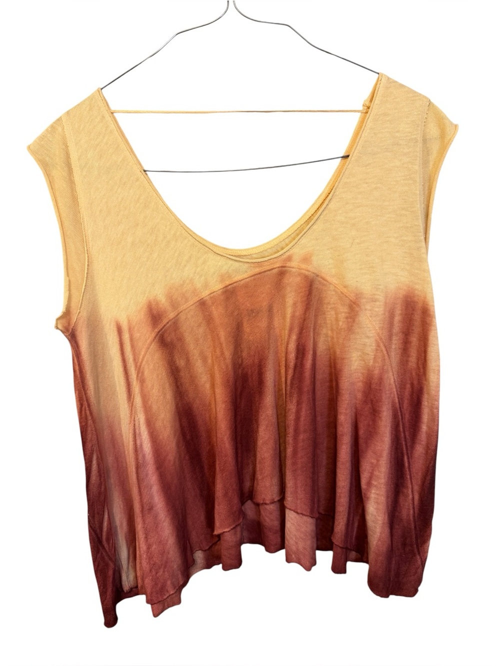 Free People We The Free Sundown Combo Ombré Swing Top NWT Small